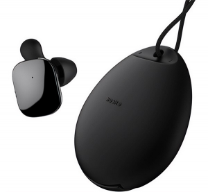 Baseus ENCOK W02 bluetooth f&uuml;lhallgat&oacute; SZTEREO (v4.2, TWS, mikrofon, zajszűrő, multipoint + t&ouml;ltőtok) FEKETE (NGW02-01)