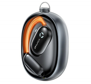 Awei bluetooth f&uuml;lhallgat&oacute; SZTEREO (v5.4, TWS, f&uuml;lre akaszthat&oacute;, akt&iacute;v zajszűrő, mikrofon + t&ouml;ltőtok) FEKETE (TZ13)