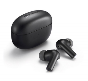 Motorola BUDS 500 ANC bluetooth f&uuml;lhallgat&oacute; SZTEREO (v5.3, TWS, mikrofon, akt&iacute;v zajszűrő, IPX4 + t&ouml;ltőtok) FEKETE (810036774055)