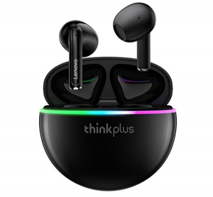 Lenovo THINKPLUS XT97 bluetooth fülhallgató SZTEREO (v5.2, TWS, zajszűrő, mikrofon + töltőtok) FEKETE (XT97_B)