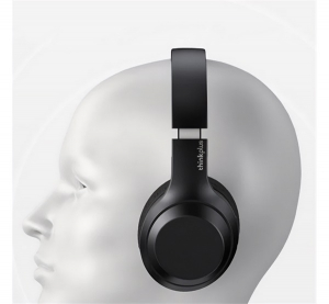 Lenovo THINKPLUS TH10 bluetooth fejhallgat&oacute; SZTEREO (v5.0, mikrofon, zajszűrő, &ouml;sszehajthat&oacute;, 3.5mm jack aljzat) FEKETE (TH10_B)