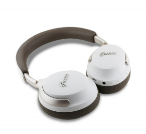 CG MOBILE GUESS PU LEATHER SCRIPT LOGO bluetooth fejhallgat&oacute; SZTEREO (v5.4, mikrofon, akt&iacute;v zajszűrő, IPX4 v&iacute;z&aacute;ll&oacute;) B&Eacute;ZS (GUBHC22PSBCSMW)