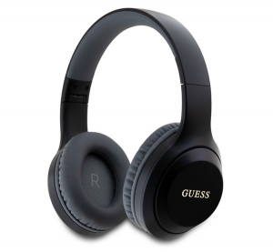 CG MOBILE GUESS CLASSIC SILVER LOGO bluetooth fejhallgat&oacute; SZTEREO (v5.3, mikrofon, zajszűrő) FEKETE (GUBHV21SFGSK)