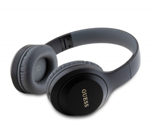 CG MOBILE GUESS CLASSIC SILVER LOGO bluetooth fejhallgat&oacute; SZTEREO (v5.3, mikrofon, zajszűrő) FEKETE (GUBHV21SFGSK)