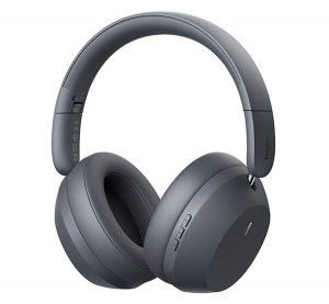 Baseus BASS 35 MAX bluetooth fejhallgat&oacute; SZTEREO (v5.3, mikrofon, zajszűrő + Type-C t&aacute;pk&aacute;bel) S&Ouml;T&Eacute;TSZ&Uuml;RKE (A00070800821-00)