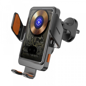 Cellect aut&oacute;s telefontart&oacute; szellőzőr&aacute;csra wireless t&ouml;ltő funkci&oacute;val (CEL-CAR-MAGWIR-TP)