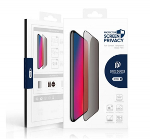 Dux Ducis PRIVACY k&eacute;pernyőv&eacute;dő &uuml;veg (2.5D, full glue, betekint&eacute;s ellen, 0.33mm, 9H) FEKETE Samsung Galaxy S24 Ultra (SM-S928) (GP-156368)