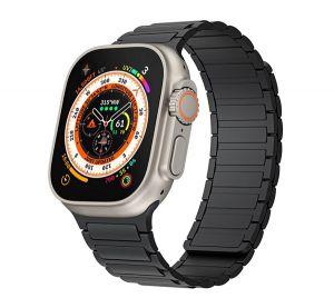 gigapack P&oacute;tsz&iacute;j (egyedi m&eacute;ret, kicsi, szilikon, 3D, m&aacute;gneses) FEKETE Apple Watch Series 10 42mm / Watch Series 5 40mm / Watch Series 4 40mm " csomago
