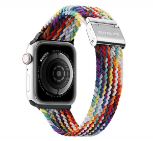 Dux Ducis p&oacute;tsz&iacute;j (egyedi m&eacute;ret, nagy, textil, sziv&aacute;rv&aacute;ny, &aacute;ll&iacute;that&oacute;) FEH&Eacute;R Apple Watch Series 10 46mm / Watch Ultra 2 49mm / Watch Series 9 45mm (GP-
