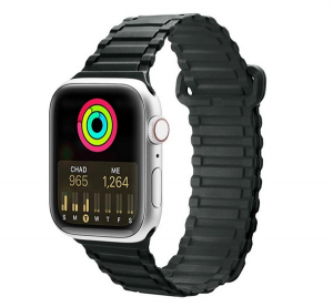 Dux Ducis p&oacute;tsz&iacute;j (egyedi m&eacute;ret, nagy, szilikon, m&aacute;gneses) S&Ouml;T&Eacute;TZ&Ouml;LD Apple Watch Series 10 46mm / Watch Ultra 2 49mm / Watch Series 9 45mm (GP-137721)