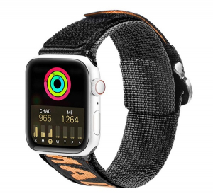 Dux Ducis p&oacute;tsz&iacute;j (egyedi m&eacute;ret, nagy, nylon, t&eacute;pőz&aacute;ras, l&eacute;g&aacute;teresztő, &aacute;ll&iacute;that&oacute;) NARANCSS&Aacute;RGA Apple Watch Series 10 46mm / Watch Ultra 2 49mm / Watch