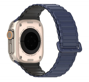 Dux Ducis KJ p&oacute;tsz&iacute;j  fekete/s&ouml;t&eacute;tk&eacute;k Apple Watch Series 5 44mm / Watch Series 4 44mm