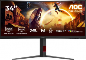 34" AOC CU34G4Z Ívelt Gaming monitor