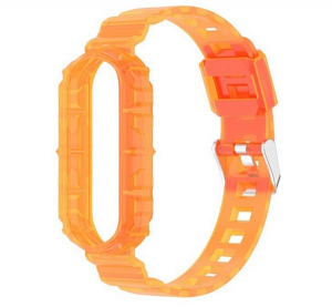 gigapack Pótszíj (egyedi méret, szilikon, ütésállóság) NARANCS Xiaomi Mi Band 5 / Mi Band 6  " csomagolás" (GP-107229)