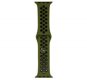 gigapack P&oacute;tsz&iacute;j (egyedi m&eacute;ret, nagy, szilikon, lyukacsos, l&eacute;g&aacute;teresztő) S&Ouml;T&Eacute;TZ&Ouml;LD/FEKETE Apple Watch Series 10 46mm / Watch Ultra 2 49mm / Watch Seri