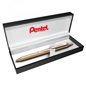 Pentel Rollertoll 0,35mm, f&eacute;m arany test,  Energel , &iacute;r&aacute;ssz&iacute;n k&eacute;k (BL407X-A)
