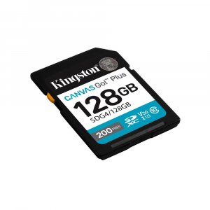 128GB SDXC Kingston Canvas Go Plus Gen4 UHS-I U3 V30 memóriakártya (SDG4/128GB)