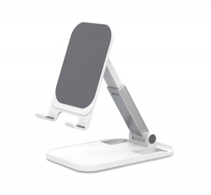 Awei asztali tart&oacute; (univerz&aacute;lis, &aacute;llv&aacute;ny, d&ouml;nthető, 11 - 15cm magas, alum&iacute;nium) FEH&Eacute;R (X11)