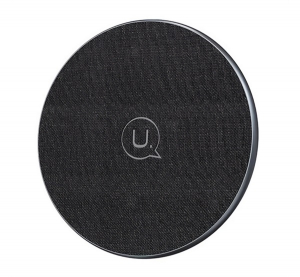 Usams asztali t&ouml;ltő (15W, gyorst&ouml;ltő, wireless) FEKETE (CD223ZJ01)