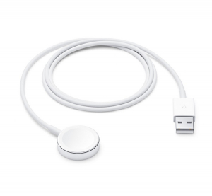 Apple asztali töltő USB (gyorstöltő, wireless, 100cm,  Watch töltő, MKLG2ZM/A utód) FEHÉR  Watch Series 5 44mm / Watch Series 5 40mm / Watch Series 4