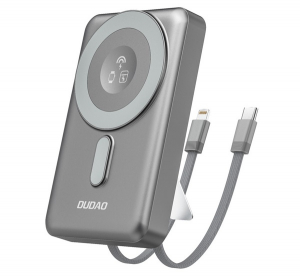 DUDAO v&eacute;szt&ouml;ltő Type-C aljzat (10000mAh, 20W, gyorst&ouml;ltő, MagSafe, Apple Watch t&ouml;ltő, Type-C + lightning k&aacute;bel) SZ&Uuml;RKE (K29)