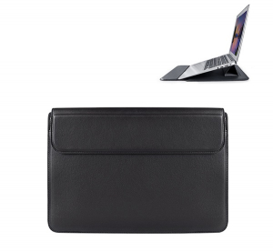 Devia tok fekvő, bőr hat&aacute;s&uacute; LAPTOP/NOTEBOOK/TABLET (univerz&aacute;lis, asztali tart&oacute;, ultrav&eacute;kony, 13.3" m&eacute;ret) FEKETE (GP-165957)