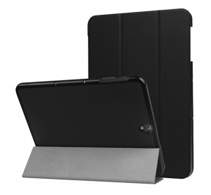 gigapack Tok &aacute;ll&oacute;, bőr hat&aacute;s&uacute; (FLIP, oldalra ny&iacute;l&oacute;, TRIFOLD, asztali tart&oacute;) FEKETE Samsung Galaxy Tab S3 9.7 WIFI (SM-T820) / Galaxy Tab S3 9.7 LTE (S