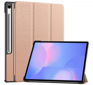 gigapack Tok &aacute;ll&oacute;, bőr hat&aacute;s&uacute; r&ouml;z&eacute;arany Samsung Galaxy Tab S10 FE Plus WIFI (SM-X626)
