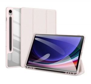 Dux Ducis TOBY tok &aacute;ll&oacute;, bőr hat&aacute;s&uacute; r&oacute;zsasz&iacute;n Samsung Galaxy Tab S9 FE WIFI (SM-X510)