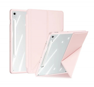 Dux Ducis MAGI ORIGAMI tok &aacute;ll&oacute;, bőr hat&aacute;s&uacute; r&oacute;zsasz&iacute;n Samsung Galaxy Tab S10 FE Plus WIFI (SM-X626) / Galaxy Tab S10 FE Plus LTE (SM-X620)