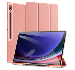 Dux Ducis DOMO tok &aacute;ll&oacute;, bőr hat&aacute;s&uacute; r&oacute;zsasz&iacute;n Samsung Galaxy Tab S9 Ultra LTE (SM-X916)
