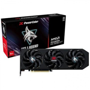 PowerColor AMD RX 9060 XT Hellhound 8GB GDDR6 videokártya (RX9060XT 8G-L/OC)