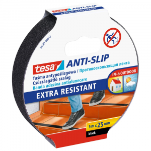 Tesa Cs&uacute;sz&aacute;sg&aacute;tl&oacute; szalag 25mmx5 m  fekete (55587-00012-11)