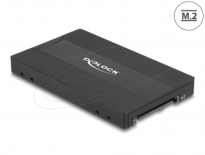 Delock Átalakító M.2 kulcs M NVMe SSD - U.2 vagy M.2 kulcs B SATA SSD - SATA - eszközmentes (64301)