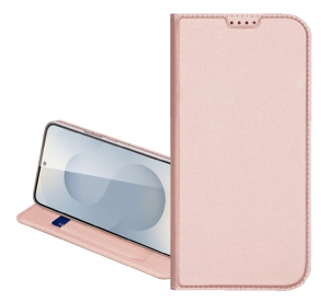 Dux Ducis SKIN PRO tok &aacute;ll&oacute;, bőr hat&aacute;s&uacute; (FLIP, oldalra ny&iacute;l&oacute;, k&aacute;rtyazseb, asztali tart&oacute;) R&Oacute;ZSASZ&Iacute;N Samsung Galaxy A26 5G (SM-A266) (GP-164917)