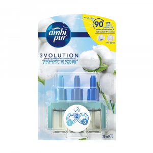 Ambi Pur L&eacute;gfriss&iacute;tő elektromos ut&aacute;nt&ouml;ltő 20 ml  3 Volution Cotton Flower (C62612)