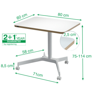 Leitz Ergo kisméretű ülő-álló asztal (65360001)