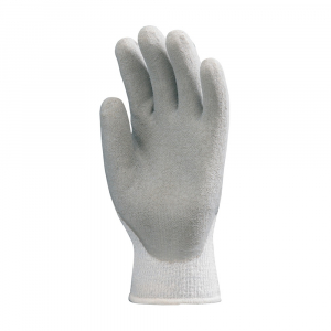 V&eacute;dőkesztyű m&aacute;rtott latex b&eacute;lelt sz&uuml;rke 9-es (3874)