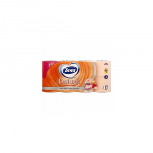 Toalettpap&iacute;r 3 r&eacute;tegű 150 lap/tekercs 8 tekercs/csomag Zewa Cashmere Peach (C03299)
