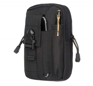 gigapack Tok, &aacute;ll&oacute;, v&aacute;szon (univerz&aacute;lis, &ouml;vre fűzhető, cipz&aacute;r, 2 zseb, 5.5" m&eacute;ret) FEKETE " csomagol&aacute;s" (GP-79816)