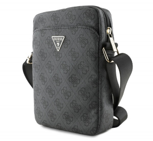 CG MOBILE GUESS PU 4G TRIANGLE LOGO k&eacute;zit&aacute;ska &aacute;ll&oacute; (univerz&aacute;lis, 8", bőr hat&aacute;s&uacute;, v&aacute;llp&aacute;nt) FEKETE (GUTB8P4GFTSK)