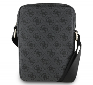 CG MOBILE GUESS PU 4G TRIANGLE LOGO k&eacute;zit&aacute;ska &aacute;ll&oacute; (univerz&aacute;lis, 8", bőr hat&aacute;s&uacute;, v&aacute;llp&aacute;nt) FEKETE (GUTB8P4GFTSK)