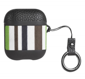 Hoco WB17 szilikon tok (karab&iacute;ner) FEKETE Apple AirPods/AirPods 2 (WB17_G)