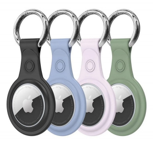 Dux Ducis szilikon tok 4db (kulcstart&oacute;, fekete/k&eacute;k/r&oacute;zsasz&iacute;n, z&ouml;ld) Apple AirTag (GP-152380)