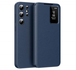 gigapack Tok álló (aktív FLIP, oldalra nyíló, Smart View Cover) SÖTÉTKÉK Samsung Galaxy S22 Ultra (SM-S908) " csomagolás" (GP-166940)