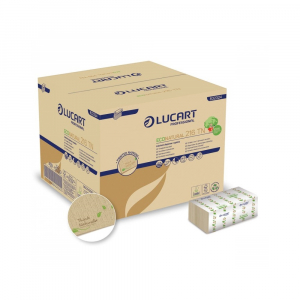 Lucart Szalv&eacute;ta adagol&oacute;ba 2 r&eacute;tegű hajtogatott 150 lap/cs 40 cs/karton 216 TN EcoNatural  _ (832324B)