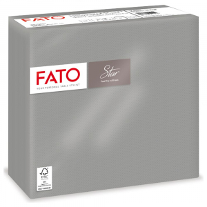 Fato Szalvéta 2 rétegű 38 x 38 cm 40 lap/cs  Star szürke_ (82991900)