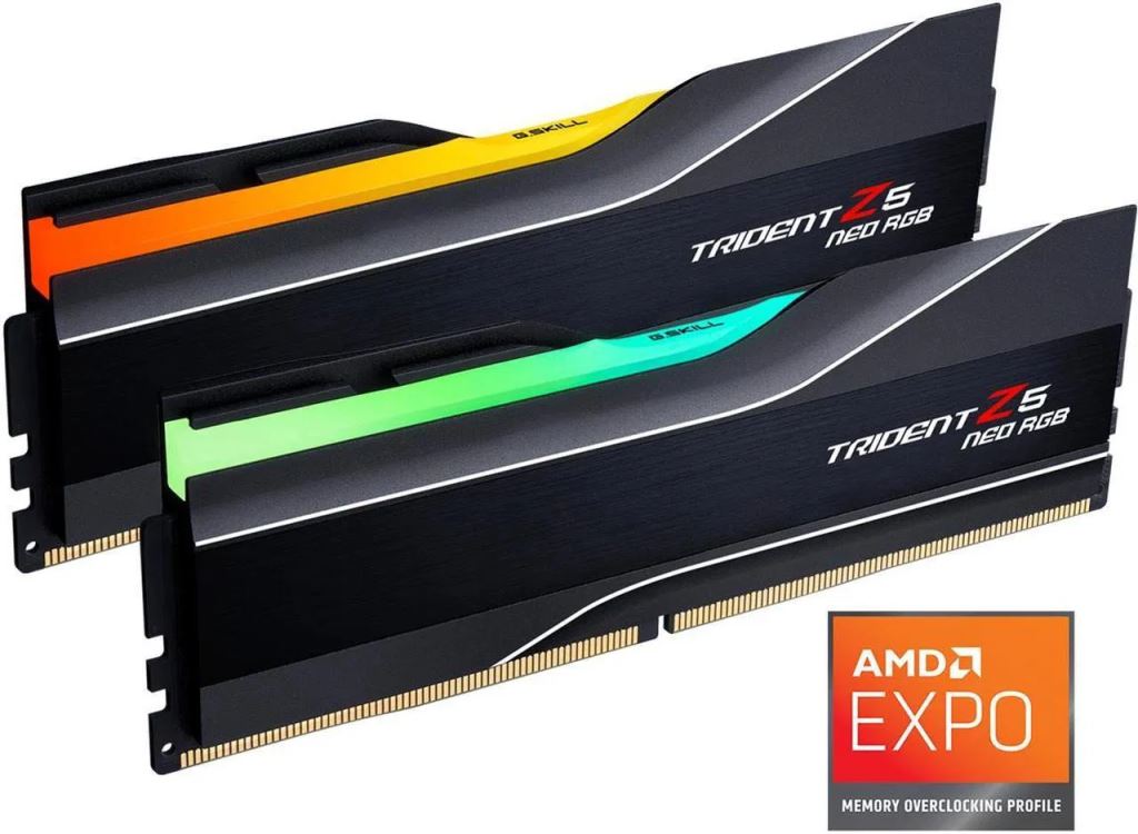 96GB 6000MT/s DDR5 RAM G.Skill Trident Z5 Neo RGB CL28 1.35V (2x48GB ...