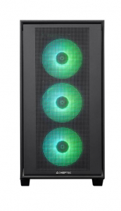Chieftec Hunter 3 Midi Torony Számítógépház + 4db 120mm ARGB ventilátor fekete (GS-03B-OP)