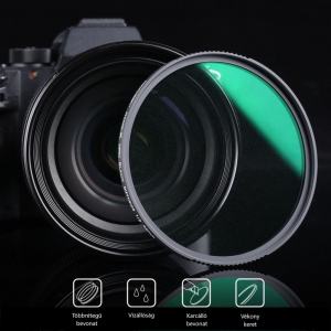 K&F Concept Nano-X Black Mist 1/2 karc&aacute;ll&oacute; l&aacute;gy&iacute;t&oacute; szűrő 58 mm (KF-01-1651)